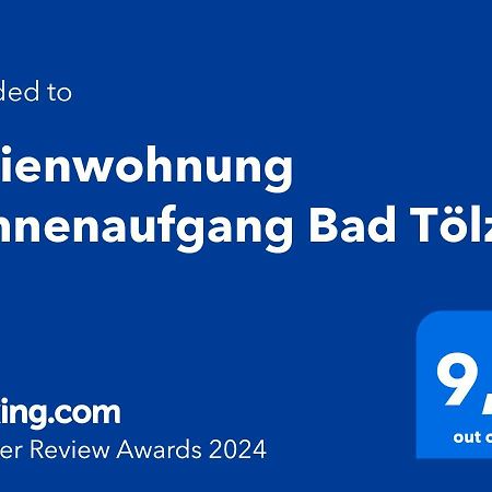 Ferienwohnung Sonnenaufgang Bad Toelz Buitenkant foto